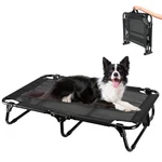 Ipixune Foldable Elevated Bed 36X23X7 Medium Dogs, Breathable Mesh, Outdoor. Fixed Price $63.68.