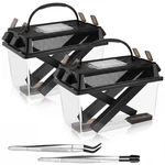 2 Pack Cricket Keeper With Feeding Kit Transparency Tubes.... Fixed Price $40.73.