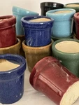 Tiny Ceramic Pottery Planter Set 4 Mini Succulent Fairy Garden Glazed Pots. Fixed Price $10.39.