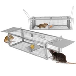 Teqhome 2-DOOR Humane Rat Cage Trap Metal Live Animal Small Cat. Fixed Price $36.92.