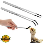 Lasnten 2X 10 Inch Reptile Feeding Tongs Rubber Tip Aquarium Tweezer. Fixed Price $20.99.