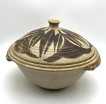 Vtg 1979 Tygart River Pottery Food Steamer W Handles Lid Central Chimney. Fixed Price $62.50.