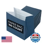 Paper Snack Bags 100 Count 4X2.25X3.75" Concession Food Restaurantware. Fixed Price $41.01.