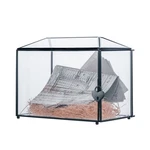 Ncyp Small Wedding Glass Cards Box With Slot And Lock - 10.2X5.9X7.9 Inch Bla.... Fixed Price $54.84.