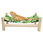 Minrzpet Bearded Dragon Bed, Wooden Reptile Sleeping Hammock, Large, Green 1. Fixed Price $28.41.