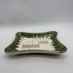 Vintage Usa Pottery 3419 Green Drip Glaze Ashtray Retro Mcm Atomic Tobacciana. Fixed Price $21.99.