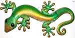 23.75 Inch Green And Yellow Gecko Lizard Metal Glass Wall Artwork. Fixed Price $15.99.