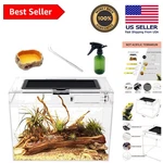 Stylish Mini Reptile Tank - 12" X 7" 9" With 360 Visibility & Safety Features. Fixed Price $52.76.
