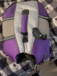 Queenmore Large Dog Life Jacket Swimming Vest Lightweight Purple Reflective. Fixed Price $15.00.
