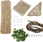 Bearded Dragon Hammock,reptile Lounger Natural Seagrass Lizard Hammocks Habitat. Fixed Price $29.95.