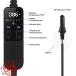 Dxophiex Reptile Heat Lamp Fixture, Thermostat, 100W Emitter. Fixed Price $131.99.
