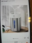 Feekaa Stainless Steel Humidifier, 4L/1GAL Cool Mist Humidifier. New Open Box. Fixed Price $39.00.