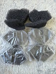 Vcraze Turtle Aquarium Reptile Tank Filter Coarse Sponge Activated Carbon Balls. Fixed Price $12.99.