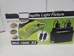 Aiicioo Dual Reptile Light Fixture - Bearded Dragon Double. Fixed Price $31.20.