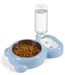 Azwraith Double Dog Cat Bowls, Pet Water And Food Set With Automatic. Fixed Price $22.99.