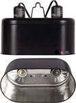 Reptile Heat Lamp Fixture Deep Dome Dual 2 Switch Uva Uvb Light. Fixed Price $26.03.