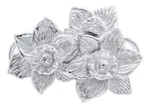 .925 Sterling Silver Triple Daffodil Clasp For Lestage Convertible Bracelets. Fixed Price $105.00.