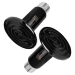 Fiveage 2 Pack 75W Black Ceramic Heat Emitter, Reptile Infrared. Fixed Price $22.83.