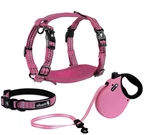 Alcott Adventure Retractable Dog Pet Leash Or Harness Collar - Pink M. Fixed Price $14.95.