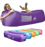 Wekapo Inflatable Lounger Sofa, Chair Hammock-portable Water Proof Purple. Fixed Price $20.00.