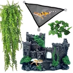Kathson Bearded Dragon Tank Castle Decorations,reptile Hammock Reptiles.... Fixed Price $24.24.