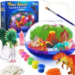 Bryte Dino Island Terrarium Kit Kids Grow Science Stem Toy Led Light New. Fixed Price $11.99.