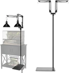 Reptile Heating Lamp Stand, Dual Light Holder 360 Rotation Arm For Bearded Dr.... Fixed Price $62.69.