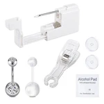 Qwalit Belly Button Piercing Gun Kit Navel A1-ROUND Cz-silver. Fixed Price $13.99.