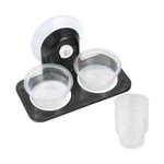 Lizards Reptiles Feeder Ledge Acrylic Improved Suction Cup 20PCK 1OZ Bowls Black. Fixed Price $19.99.
