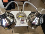 Pyy Food Heat Lamp, Commercial Warmer, 2-HEAD Warming Light, 500W P.... Fixed Price $145.00.