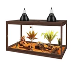 Prolee Bearded Dragon Tank, Reptile With Meatl Mesh 27 Gallons, Walnut. Fixed Price $182.97.