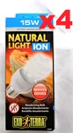 4X Exo Terra PT3785 15 Watt Natural Light Ion Deodorizing Bulb *genuine* New!. Fixed Price $28.25.