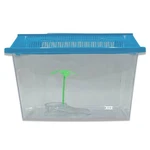 Portable Hermit Crab Tank, Plastic Carrier Cage With Lid Handle, Small Te.... Fixed Price $21.60.