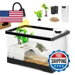 Azv Small Turtle Tank Kit,all One Indoor Pc Aquarium,red Eared Slider Aquatic. Fixed Price $78.24.
