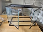 Reptile Glass Tank Dual Door Isterrarium 19.5X13.5X11.5 Inches,habitat,enclosure. Fixed Price $74.75.