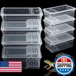 Irenare 8 Pcs Reptile Breeding Box Plastic Spider Terrarium Tarantula Feeding. Fixed Price $25.98.
