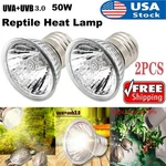 50/75W Uva+uvb 3.0 Reptile Lamp Pet Heat Turtle Basking Light Bulbs. Fixed Price $6.99.