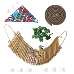 Reptile Climbing Bridge, Bamboo Lizard Ladder Bearded Dragon Hammock L.... Fixed Price $22.83.