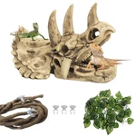 Kathson Reptile Resin Dinosaur Skull Decoration Bearded Dragon Tank Type. Fixed Price $29.91.