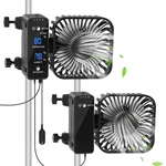 Daotaili 2-PACK 4 Grow Tent Fan With Temperature And Humidity Meter,automatic. Fixed Price $89.85.