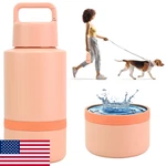 Kewixy Insulated Dog Water Bottle W/ Travel Bowl Portable, Leak-proof. Fixed Price $29.81.