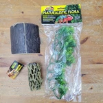 Zoo Med & Exo Terra Reptile Habitat Decor Bundle - Turtle Hut, Flora Cactus. Fixed Price $24.99.