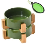 Petygooing Ceramic Cat Dog Bowl Set Stand Small Food Water Dish Anti Slip 2. Fixed Price $42.88.
