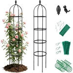 Obelisk Trellis For Climbing Plants Outdoor - Heavy Duty Plastic Coated Steel.... Fixed Price $27.69.