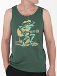 Country Frog Guitarist Tee Tank Top Men's Forest Green. Fixed Price $10.99.