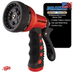 Dramm Revolver Heavy Duty Metal Garden Hose Nozzle 9 Spray Patterns, High Pres. Fixed Price $25.99.