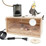 Bird House Incubator, Nesting Box With Heat Lamp, 75W Ceramic Emitt.... Fixed Price $56.37.