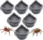 6 Pcs Spider Micro Water Bowl, Small Resin Dish For Tarantula Hermit Black. Fixed Price $13.35.