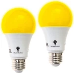 2-PACK Bluex A19 Amber Yellow Led Bug Light Bulb No Outdoor 650 Lume. Fixed Price $15.99.