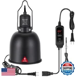 Dxophiex 5.5 Inch Heat Lamp Fixture With Dimming Thermostat,reptile Ligh. Fixed Price $63.15.